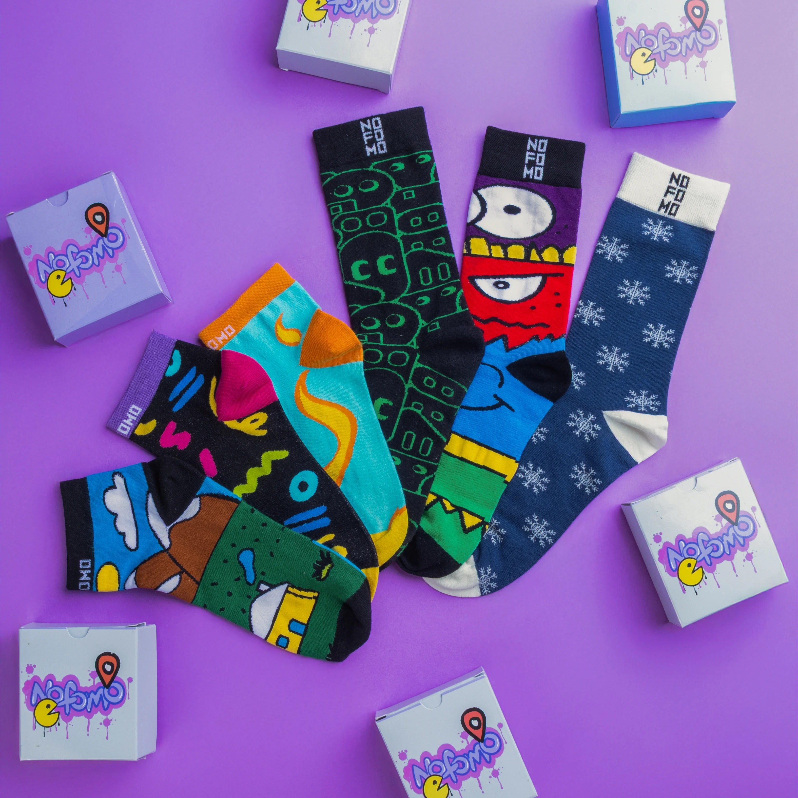 Box Of 6 - Crew & Short Crew Socks