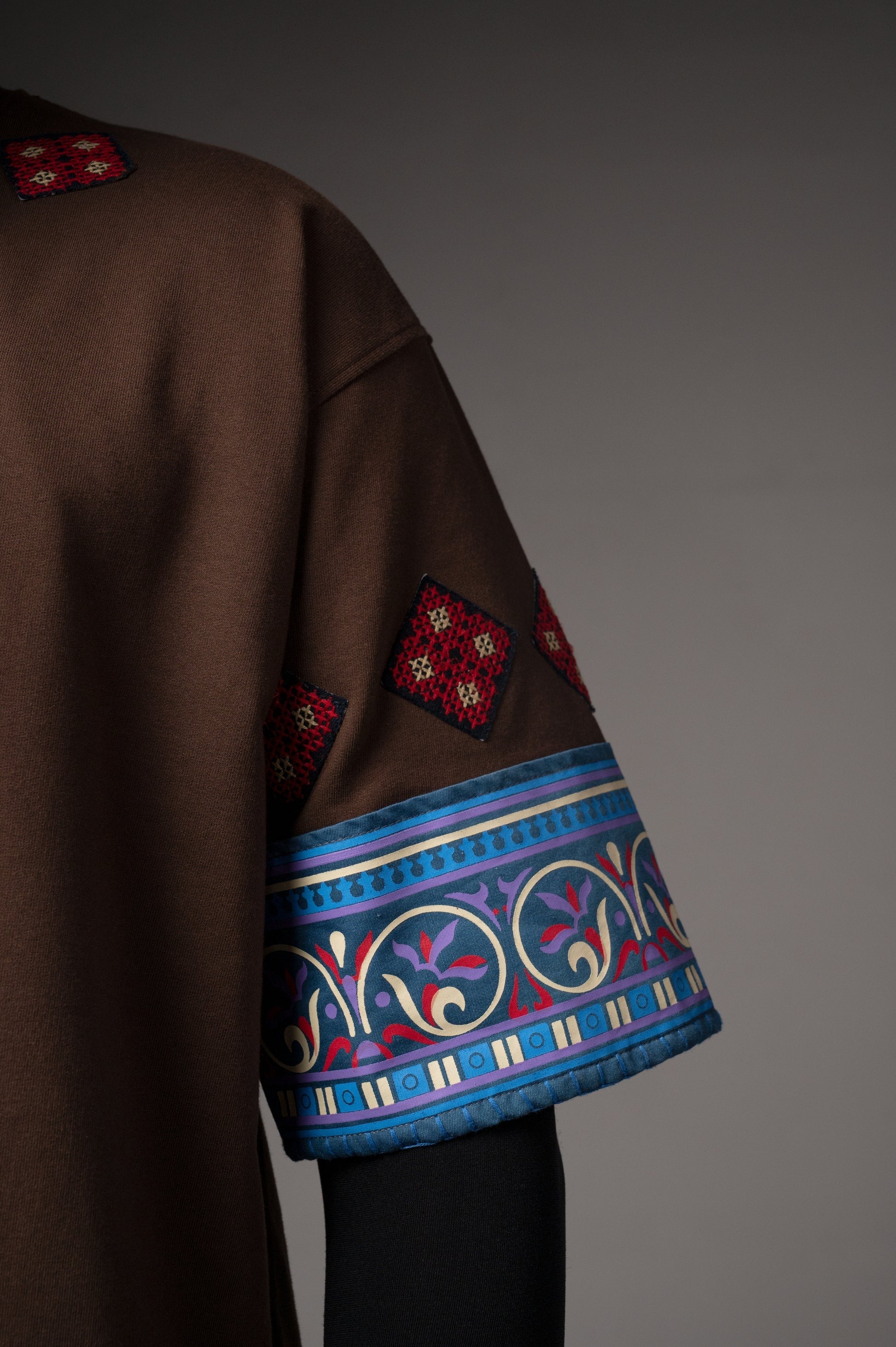 Element Brown Hand Work T-shirt