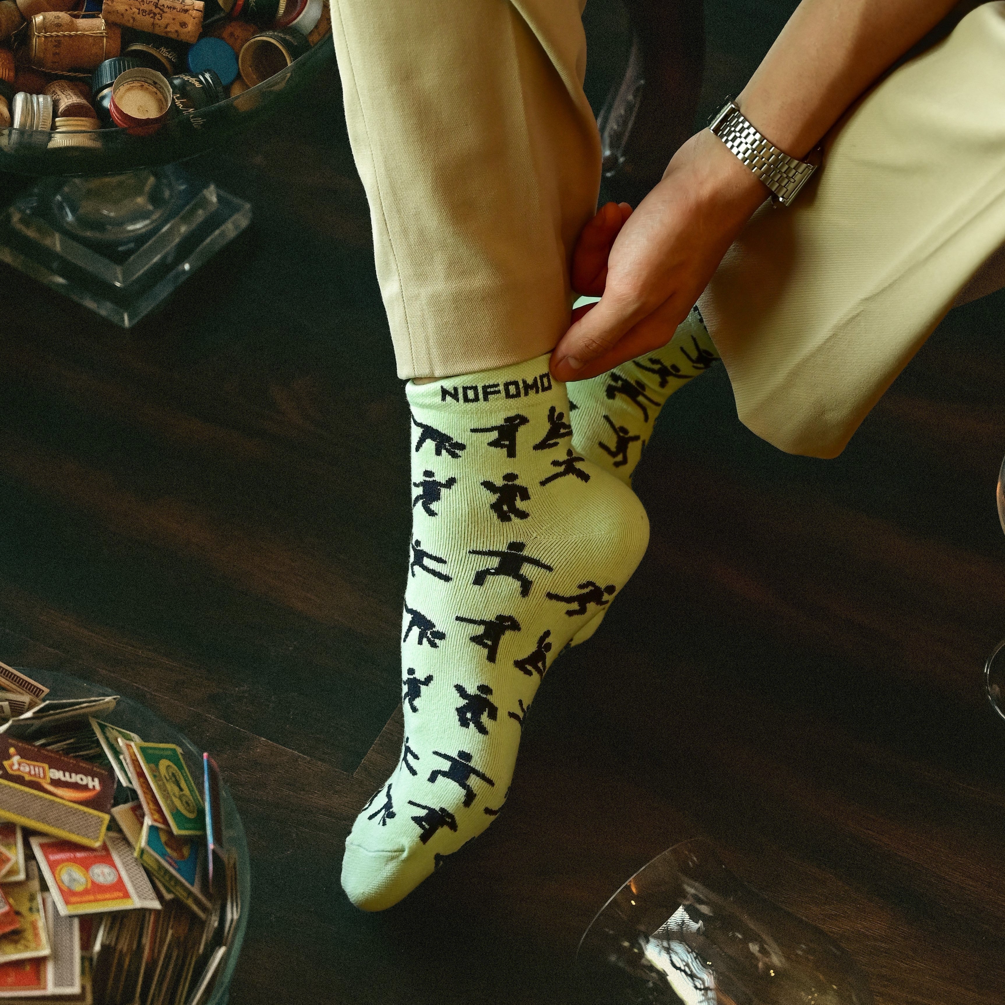 Stick Figures - Short Crew Socks