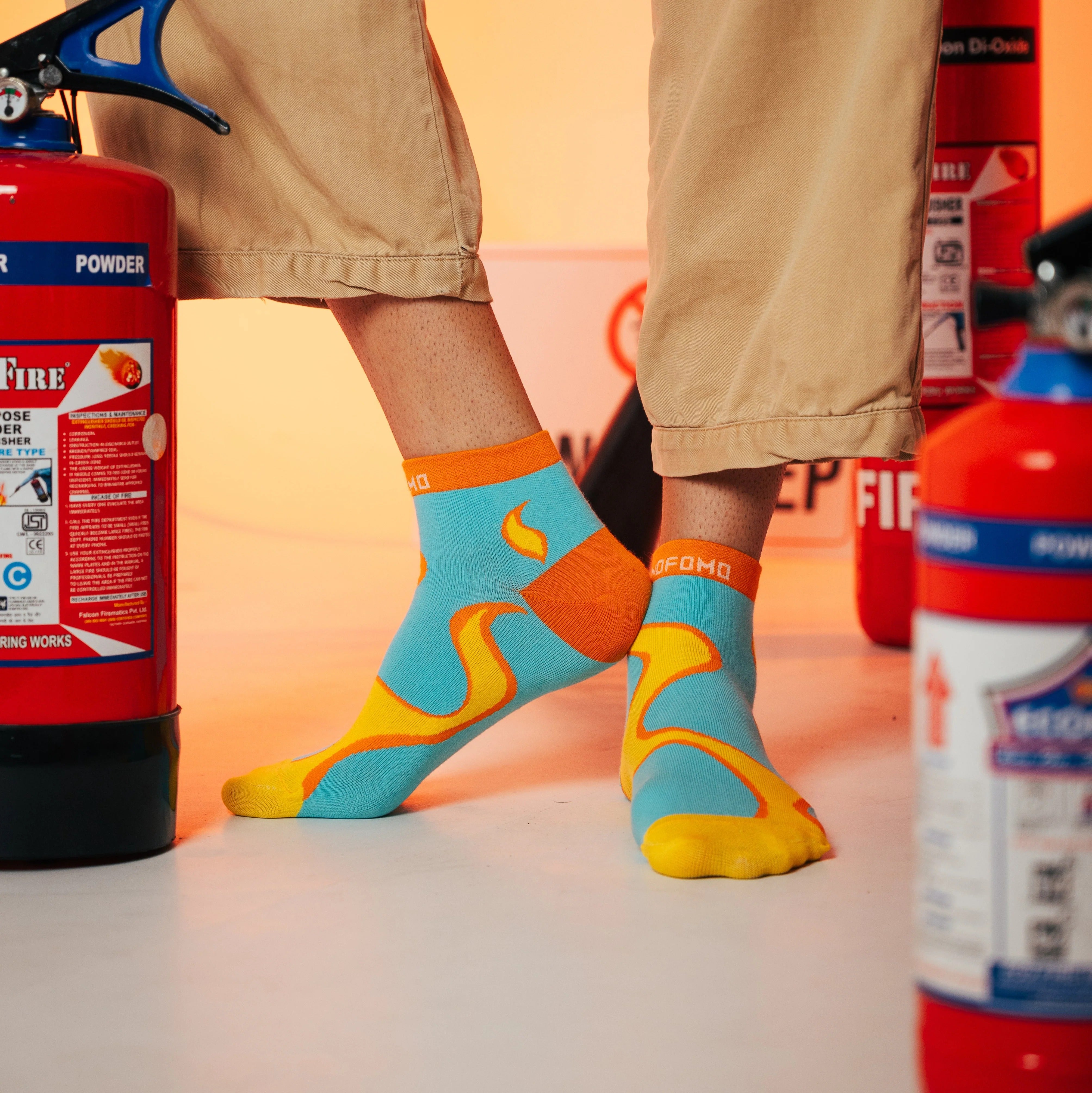 Flamin Hot Feetos - Short Crew Socks