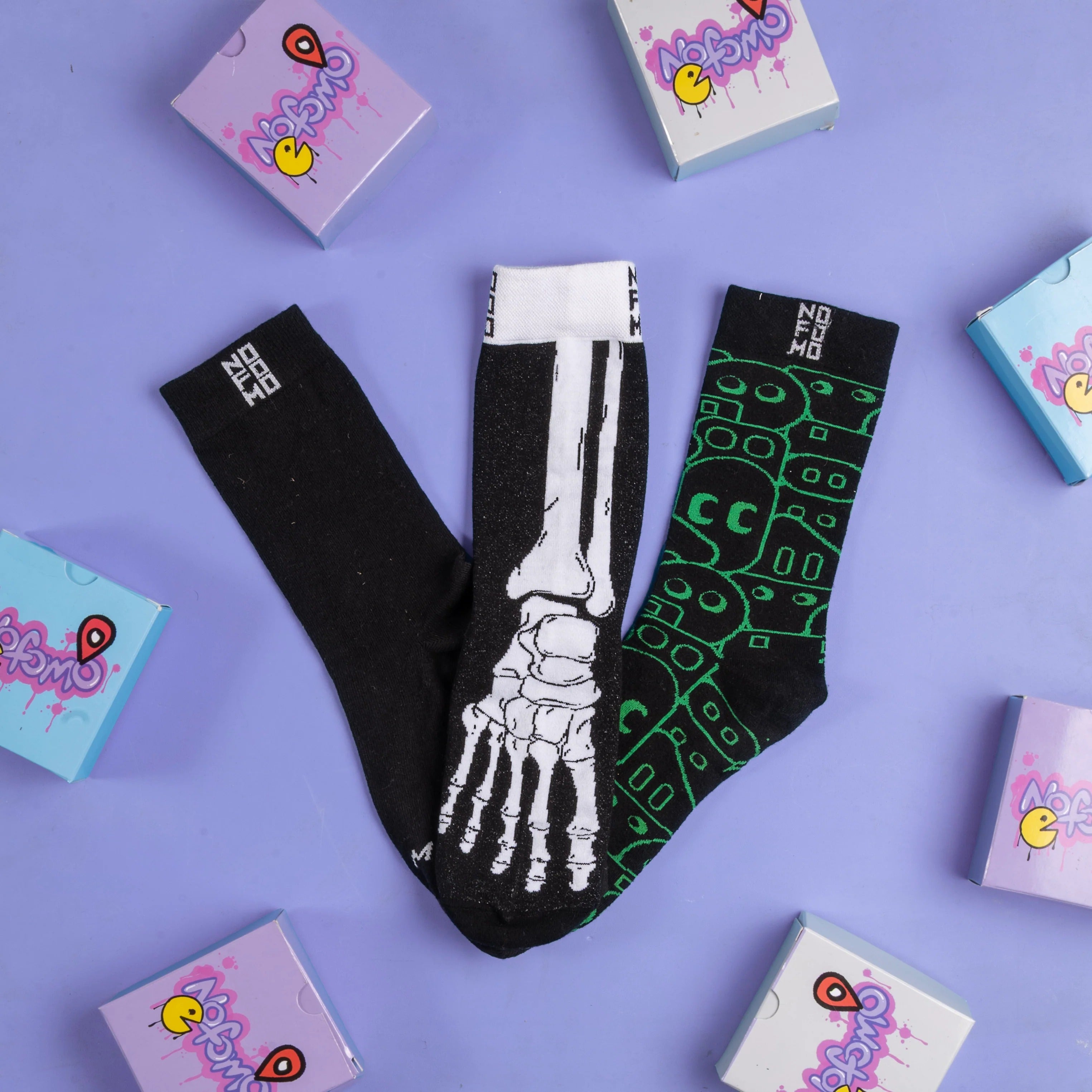 Box Of 3 - Crew Length Socks