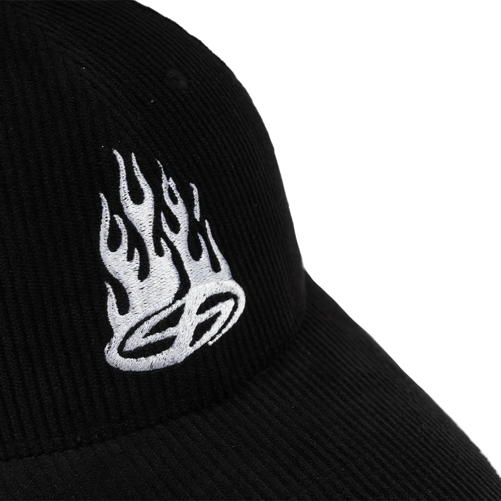 Corduroy Cap in Noir