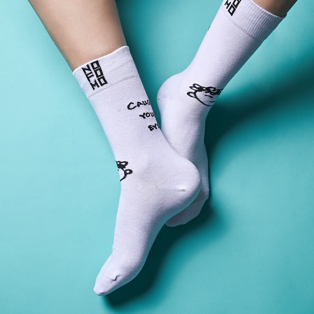 Caught Your Eye - Crew Length Socks