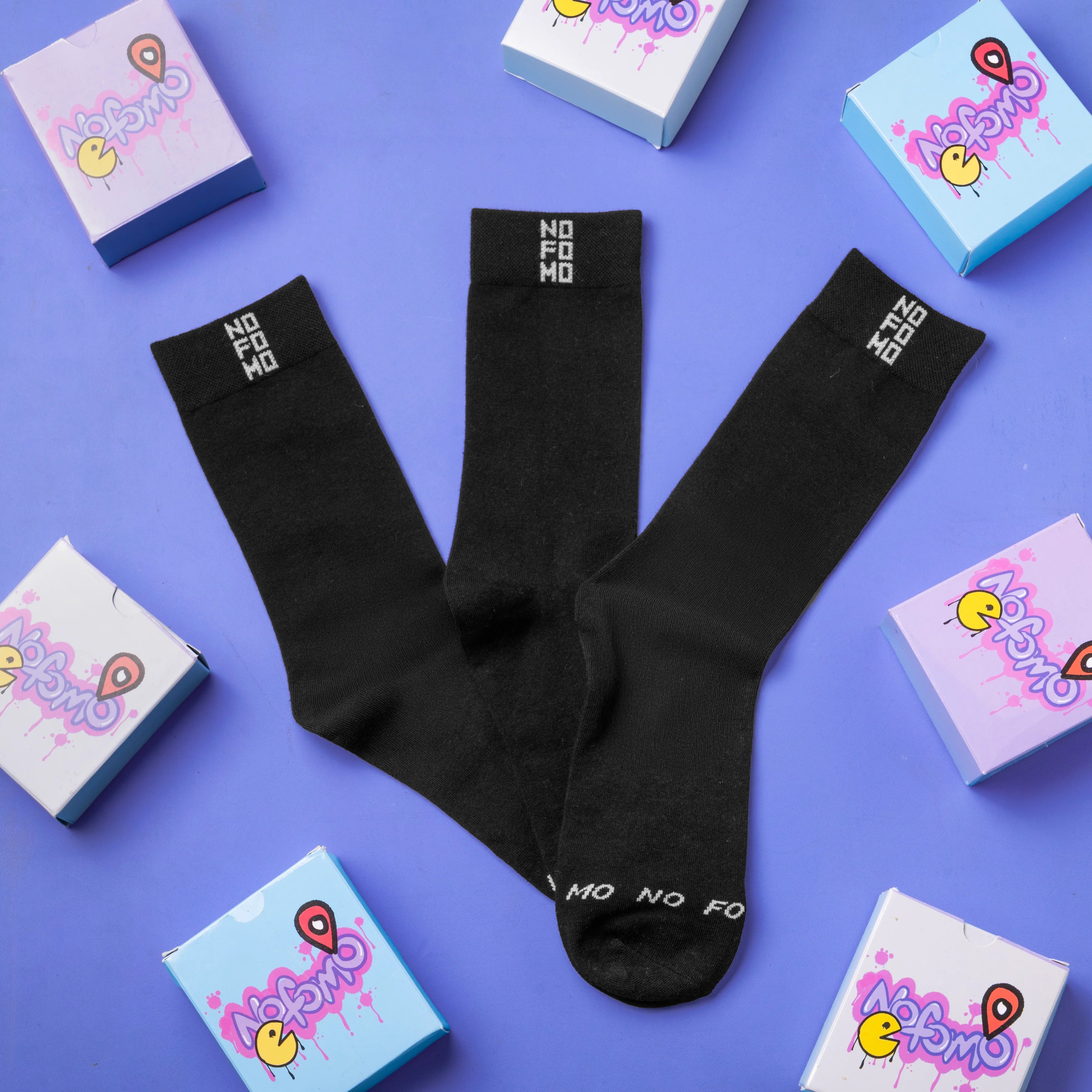 Box Of 3 - Crew Length Socks