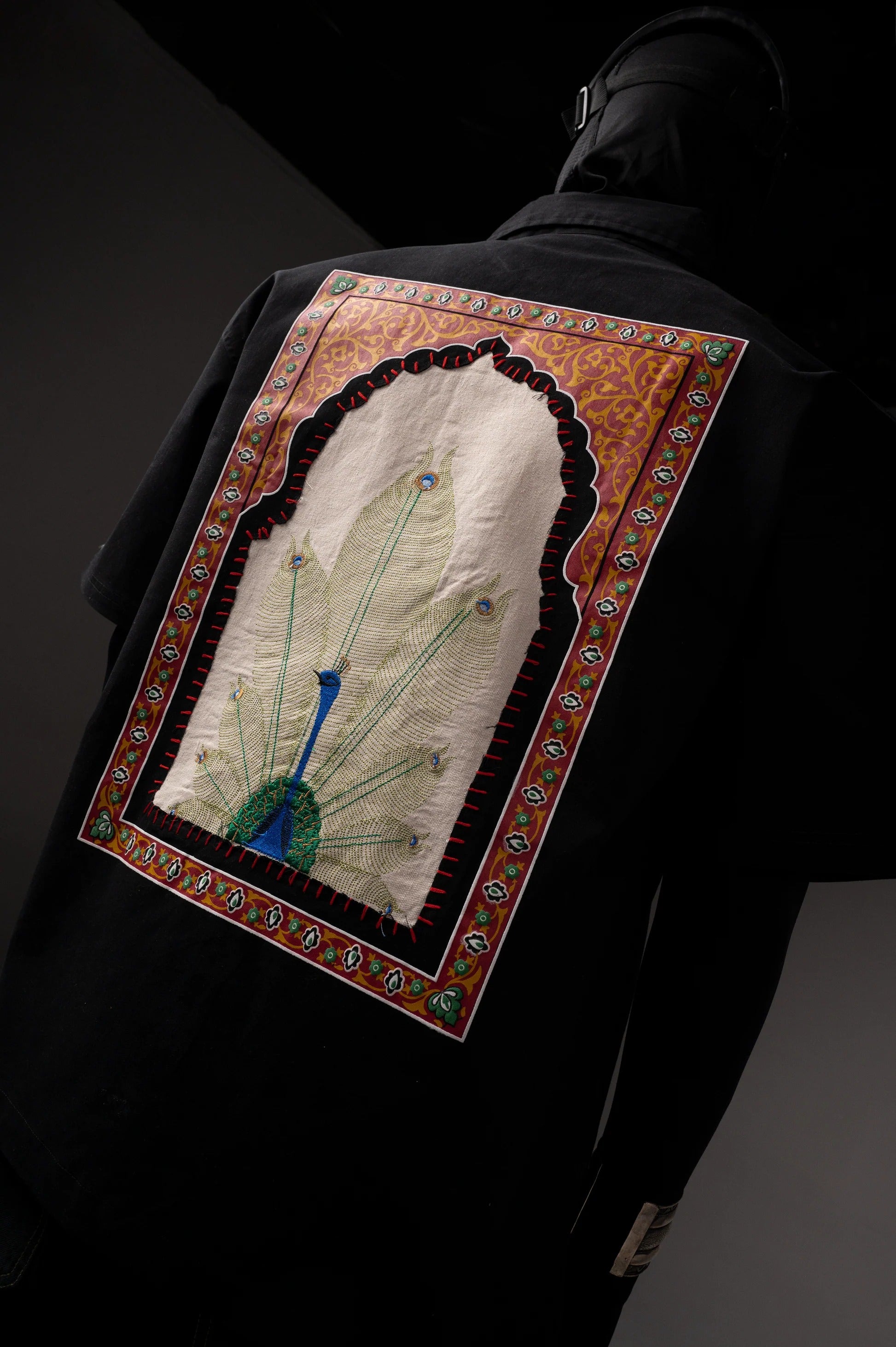 Peacock Hand Work Shirt