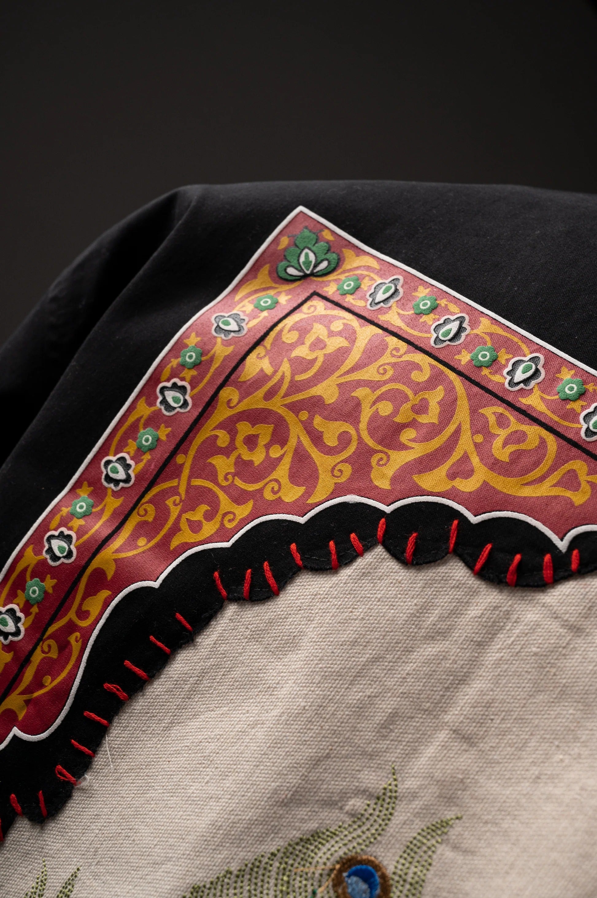 Peacock Hand Work Shirt