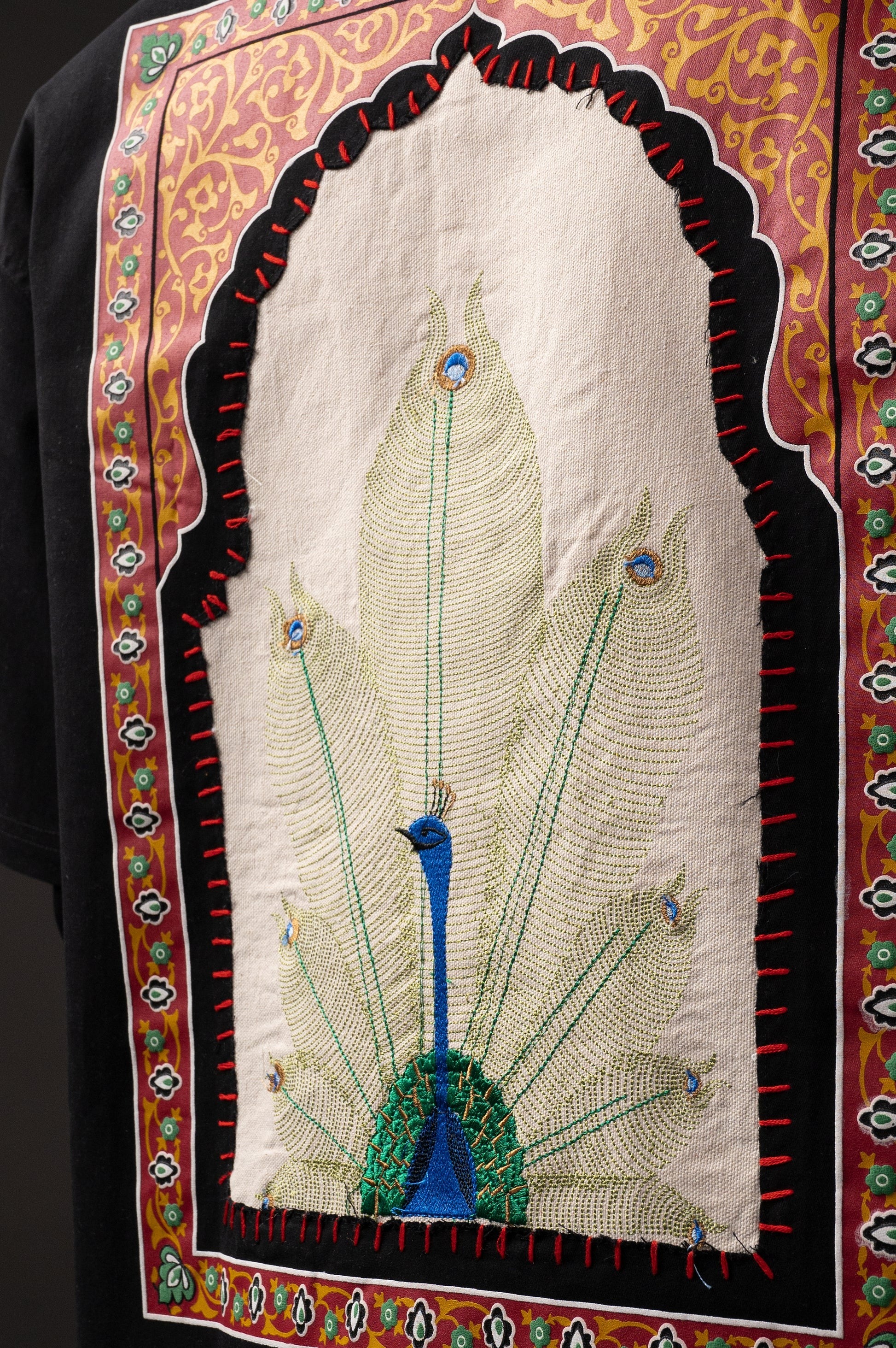 Peacock Hand Work Shirt