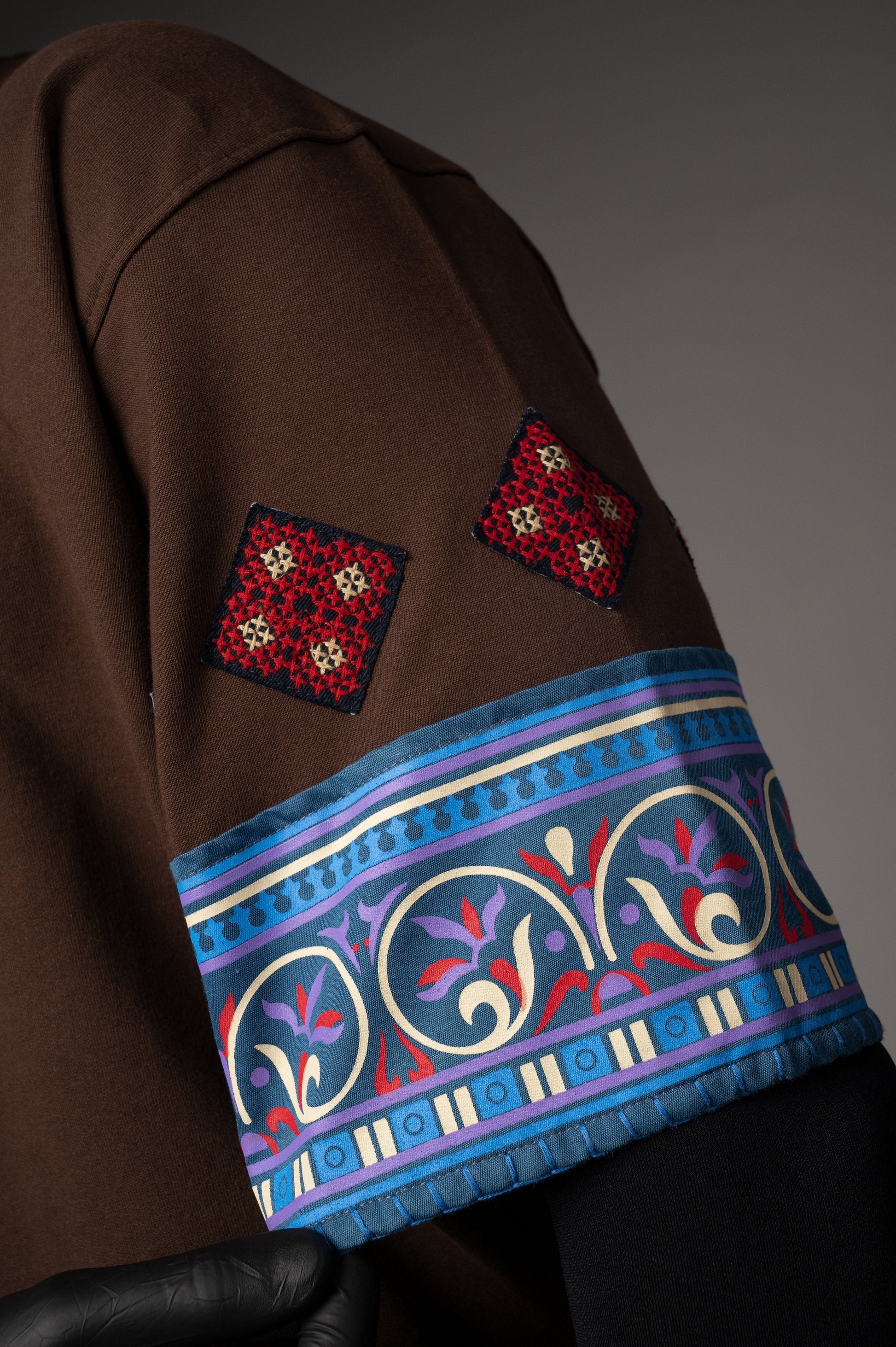 Element Brown Hand Work T-shirt