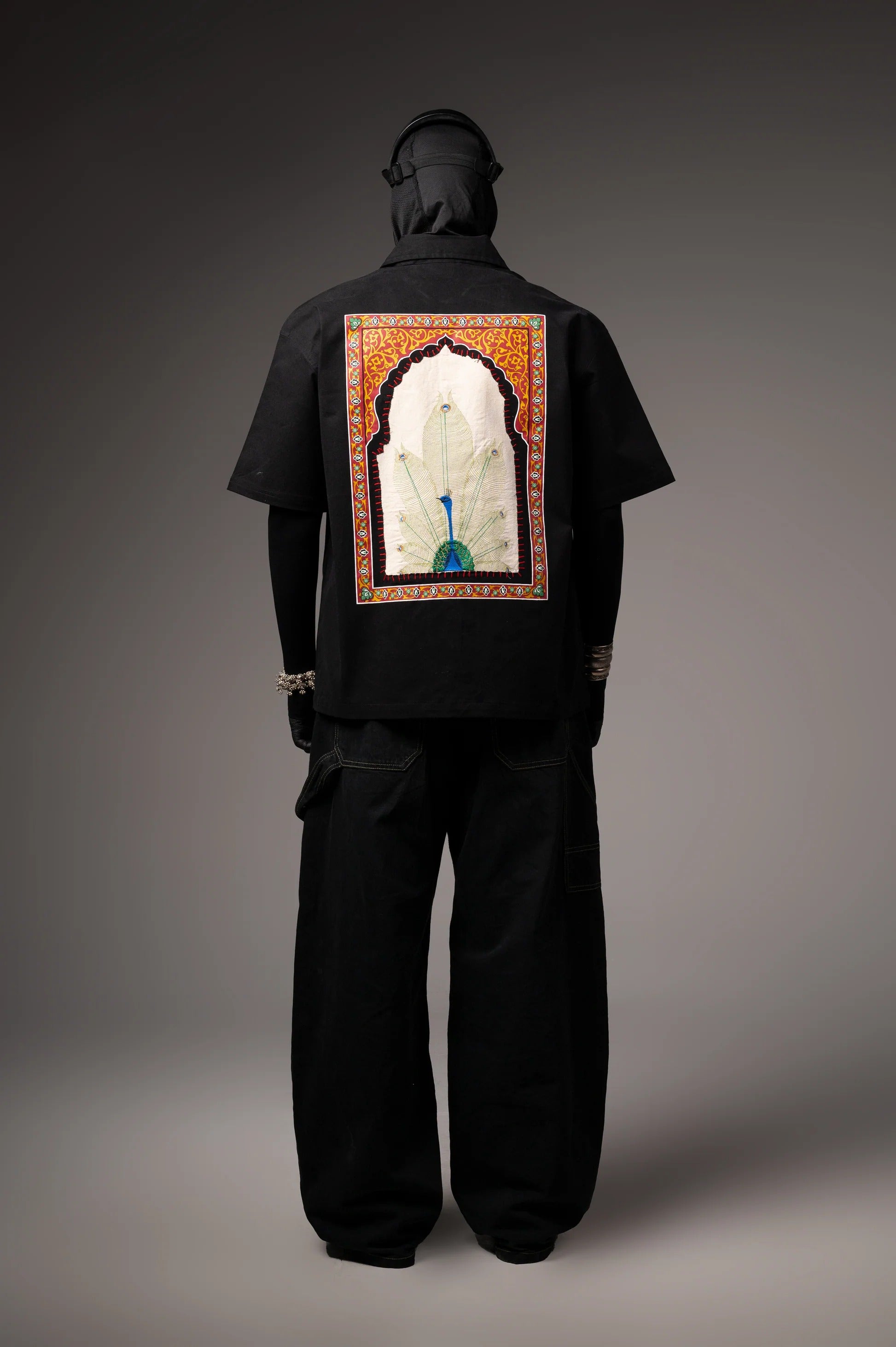 Peacock Hand Work Shirt