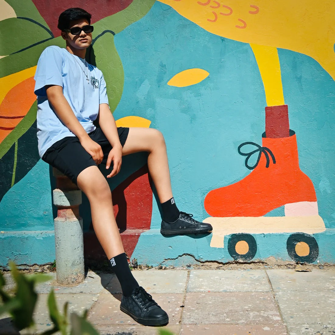 NFM Black - Crew Length Socks