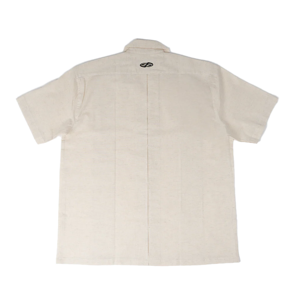 Pleated Shirt in Khadi Beige