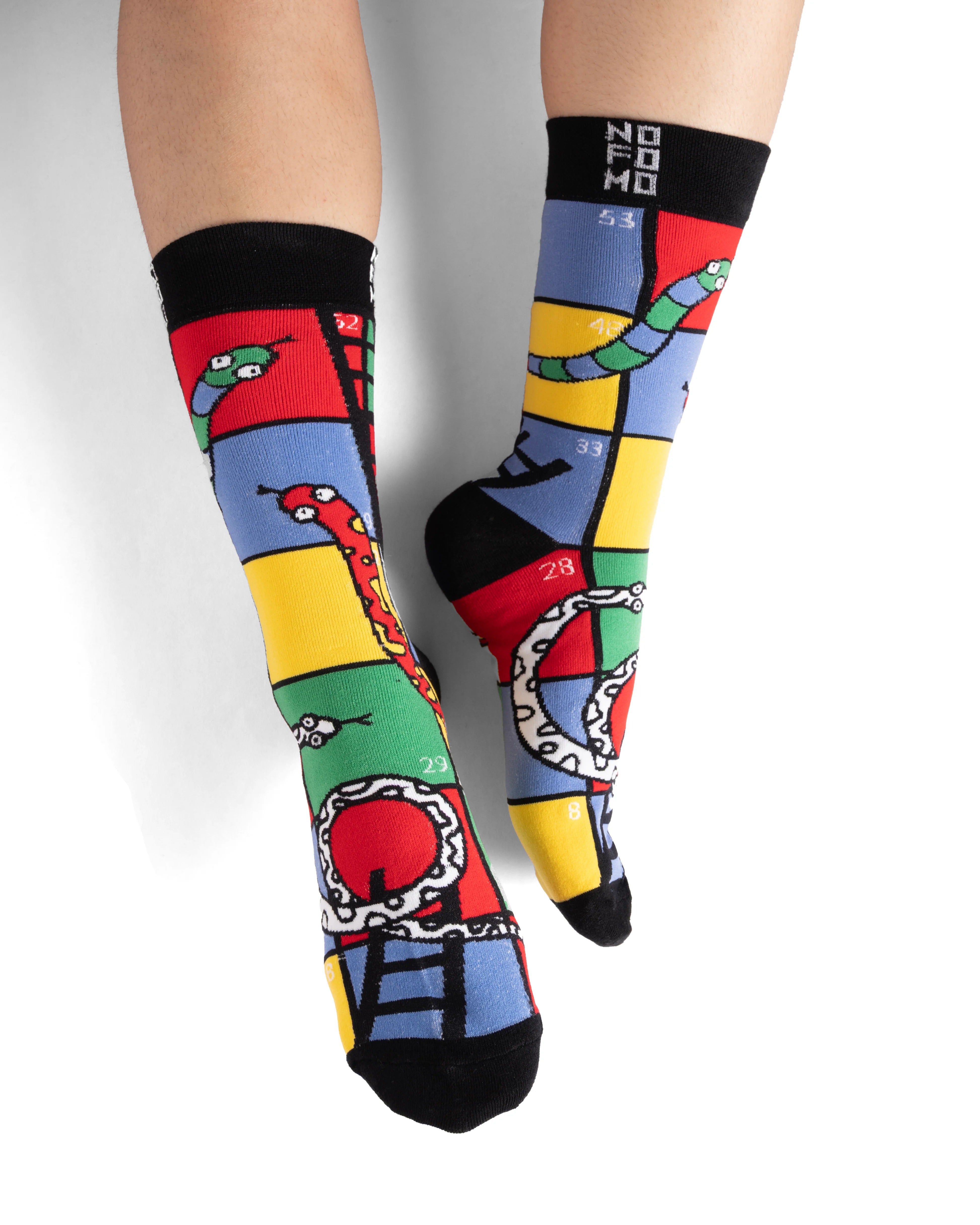 Snakes & Ladders - Crew Length Socks