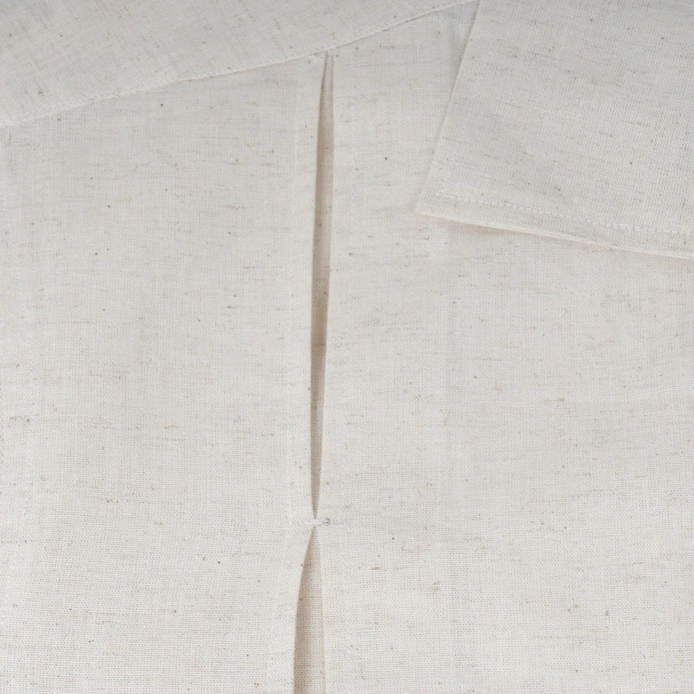 Pleated Shirt in Khadi Beige