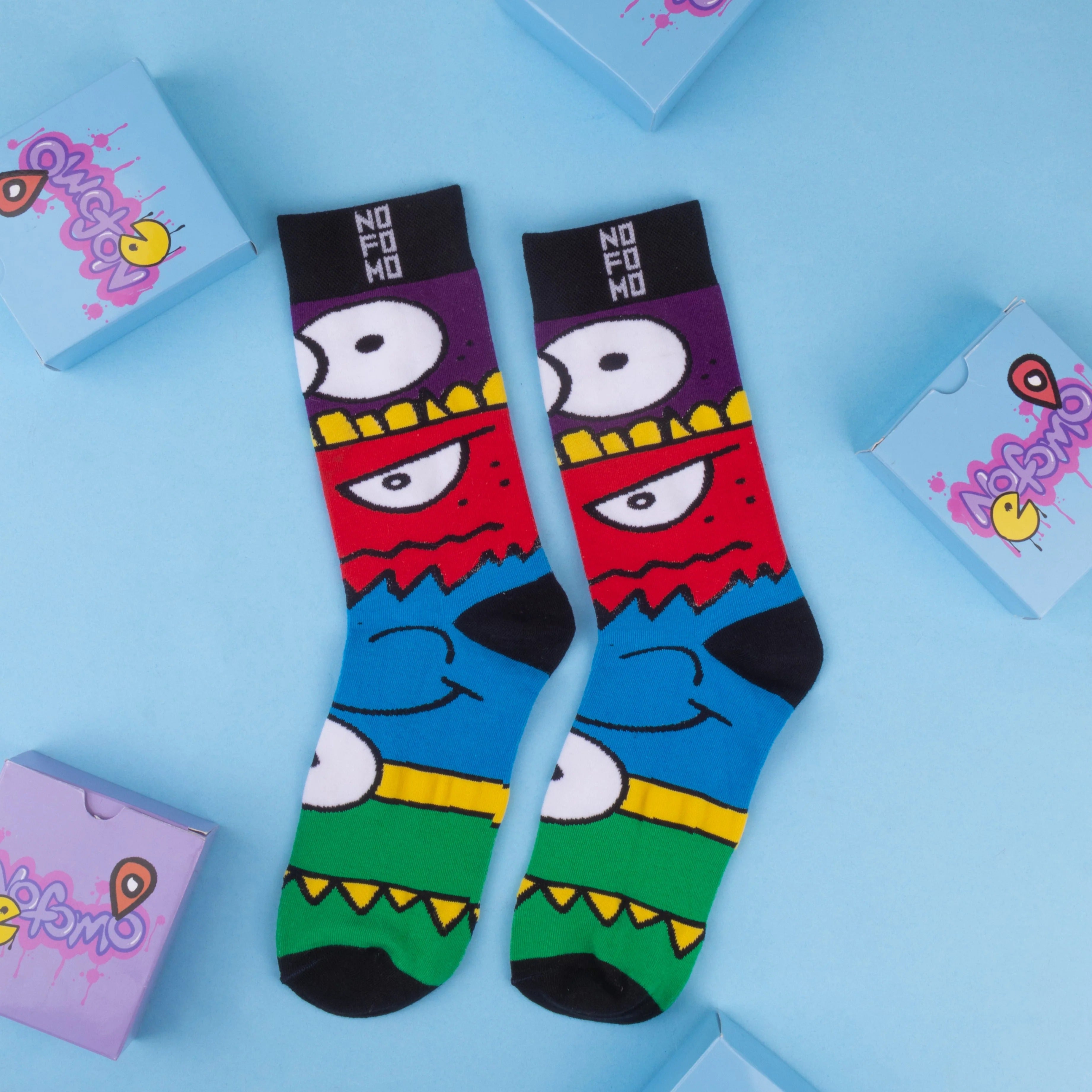 Box Of 6 - Crew Length Socks)